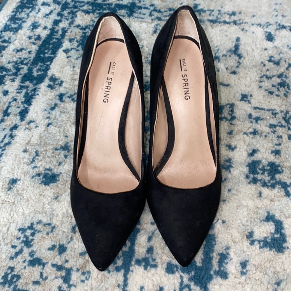 Call it Spring Black High Heels